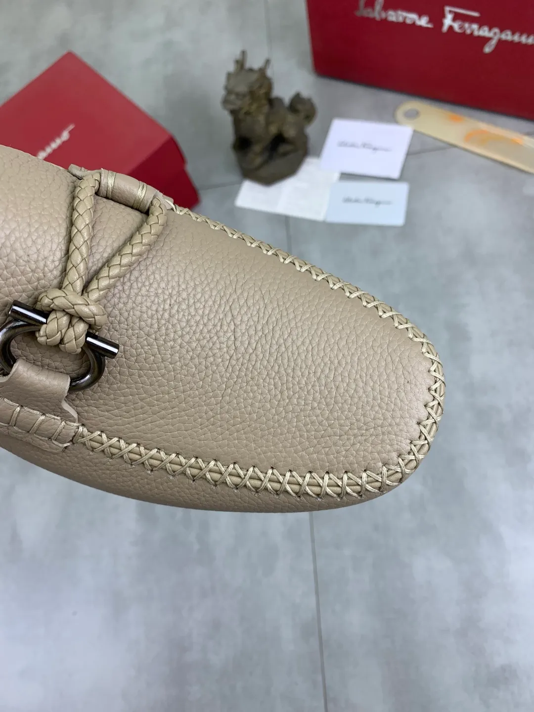 Men's men's shoes 💰P480 New high quality [Ferragamo/Ferragamo] The latest model in the counter Original imported calfskin, imported cowhide lining + original luxury metal buckle + original combination outsole Comparison without pressure Code number: 38-44 (45 customized)
